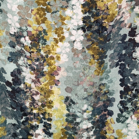 Salaam Midi Dress Green Blue Short Sleeve Midi Size Medium - Picture 9 of 10